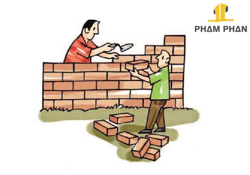 Gía xây thô phụ thuộc chính khối lượng công việc